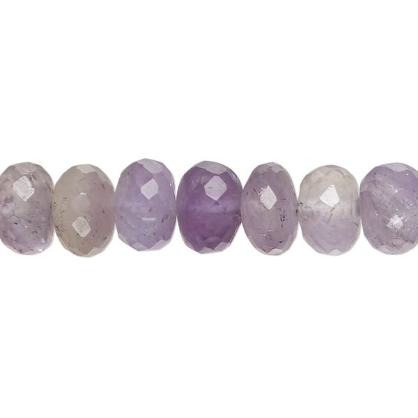 Amethyst / citrine / ametrine 1pkg1, hand-cut micro-faceted rondelle bead 14 inch 9x5mm-10x7mm image number 0
