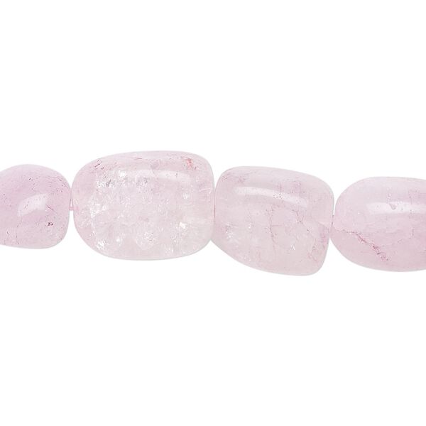 Ice flake quartz 1pkg1, crackle nugget bead 15.5-16 inch small image number 0