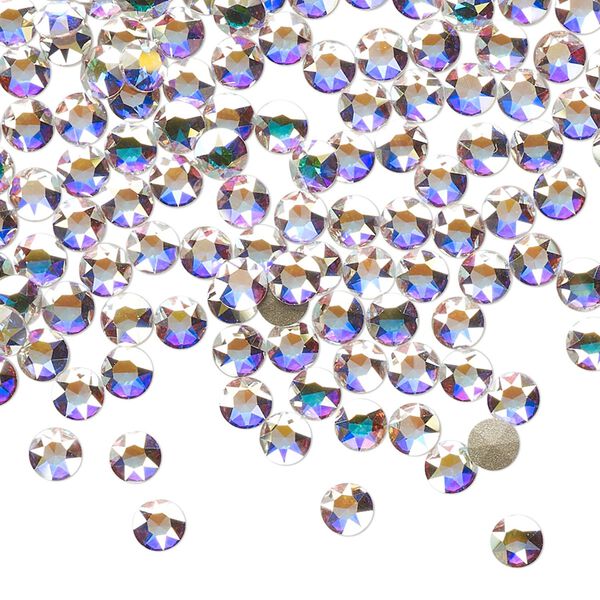 Round stone 1440pk crystal AB foil back, Swarovski® PP31 light round 1098 image number 0