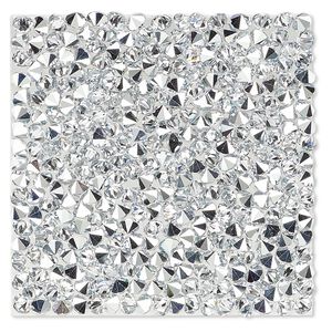 Iron-on transfer 1pk crystal CAL, Crystal Passions® 40mm square 72003