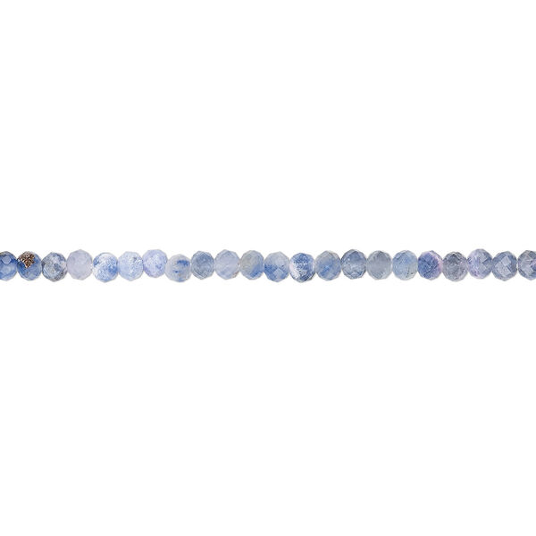 Bead, sodalite (natural), 2mm hand-cut faceted rondelle, B grade, Mohs hardness 5 to 6. Sold per 13-inch strand, approximately 170 beads. image number 0