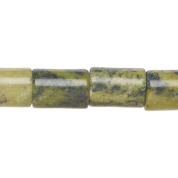 Serpentine 1pkg1, round tube bead natural, 15 inch 14x9mm-15x11mm image number 0