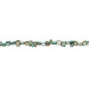 Mother-of-pearl shell 1pkg1, triangle tube bead 15 inch sea mist and soft gold 7x5mm-12x10mm image number 1