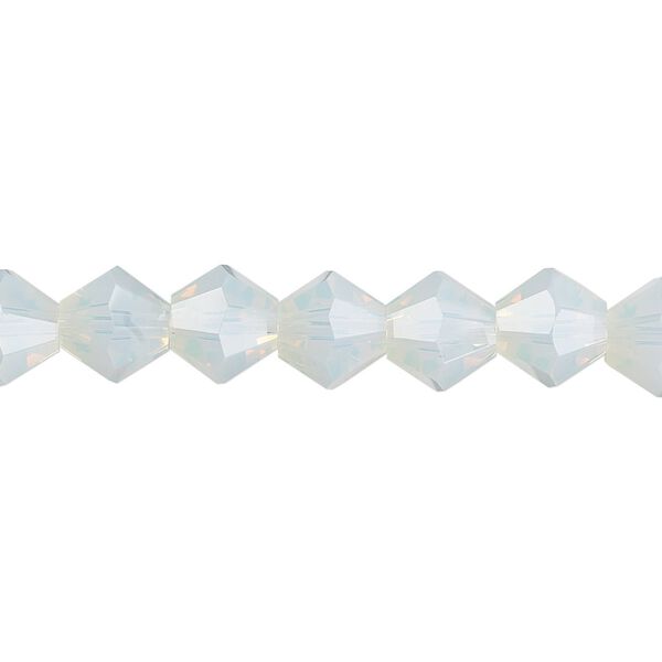 Bead 1pk translucent clear frosted, Celestial Crystal® 8mm bicone 15.5-16 inch image number 0