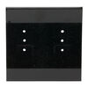 Earring card, flocked plastic, black, 2x2-inch square. Sold per pkg of 100. image number 0