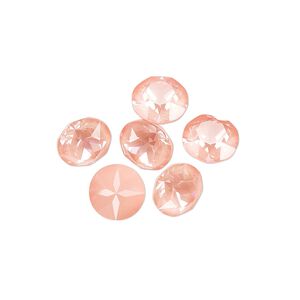 Chaton 6pk crystal flamingo ignite, Crystal Passions® 8.16-8.41mm round SS39 1088