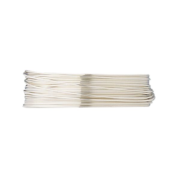 Wire, fine silver, half-hard, round, 26 gauge. Sold per pkg of 5 feet. image number 0