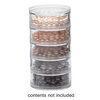 Organizer jar, Space Saver, acrylic, clear, 2-3/4 x 1-1/4 inch round. Sold per 5-piece set. image number 0