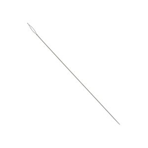 Needle, Beadalon®, stainless steel, pkg/4, 5 inches, extra heavy, 0.61mm, collapsible-eye twisted wire.