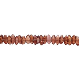 Garnet / rhodolite garnet 1pkg1, hand-cut faceted puffed marquise bead natural 8 inch 5x3mm-7x4mm