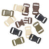 Clasp buckle mix 1pkg12, 30x16mm, plastic mixed color 1-strand image number 1