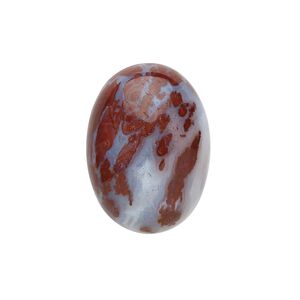 Red lightning agate 1pkg1, non-calibrated oval cab natural 25x18mm