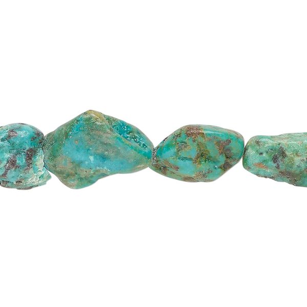 Turquoise 1pkg1, nugget bead 15.5-16 inch small to medium image number 0
