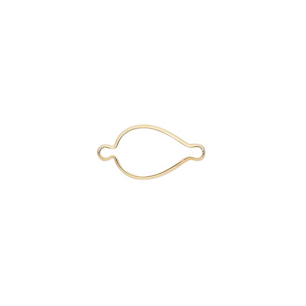 Link, Wrap-Tite®, 14Kt gold-filled, 10x7mm pear setting. Sold per pkg of 2. image number 0