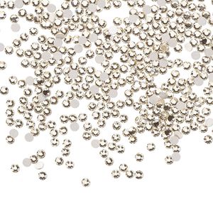 Flat back 144pk gold quartz foil back, Preciosa MAXIMA Czech crystal rhinestone 1.7-1.9mm chaton rose round SS5