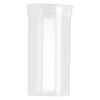 Vial, Squeezetops™, plastic, clear, 2-1/2 x 1-1/4 inch cylinder with attached lid. Sold per pkg of 6. image number 1
