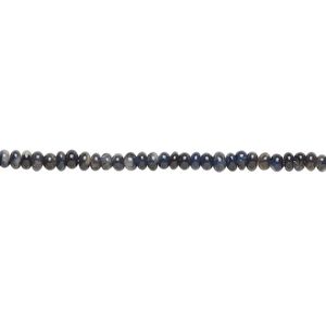 Blue sapphire 1pkg1, hand-cut rondelle bead 13 inch 2x1mm-3x2mm