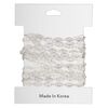 Chain, silver-plated "pewter" (zinc-based alloy), 4mm filigree. Sold per pkg of 5 feet. image number 1