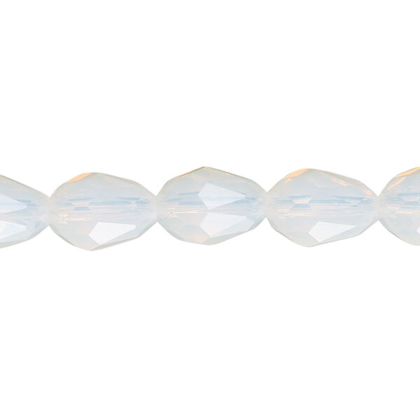 Bead Celestial Crystal® 1pkg40, 11X7.5mm-12X8mm teardrop / 66 facets, translucent frosted clear image number 0