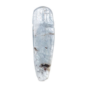 Blue kyanite 1pkg1, hand-cut top-drilled freeform bead natural 25x5mm-40x12mm
