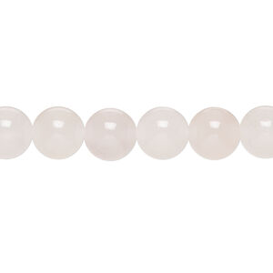 Rose quartz 1pkg1, round bead, 15.5-16 inch 8mm