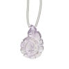 Amethyst 1pkg1, hand-cut top-drilled carved 2-sided nautilus bead natural B grade, 20x15mm image number 0