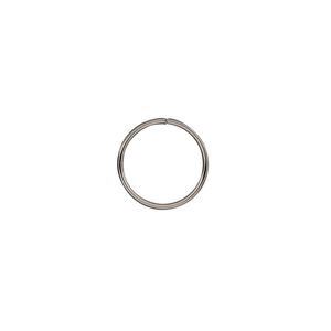 Jump ring, stainless steel, 12mm round, 10.4mm inside diameter, 20 gauge. Sold per pkg of 50.