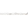 Howlite 1pkg1, puffed oval bead natural, 15 inch 15x11mm-16x12mm image number 1