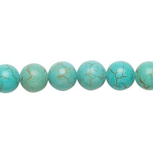 Magnesite 1pkg1, round bead 15 inch 8-9mm