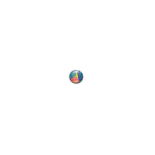 Cabochon, "opal" (silica and epoxy) (man-made), multicolored, 4mm calibrated round. Sold per pkg of 4. image number 0