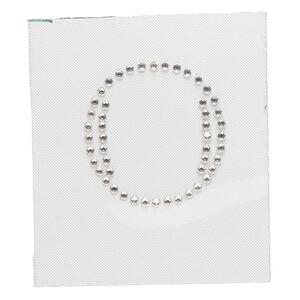 Iron-on transfer 1pk crystal clear, Preciosa Czech crystal 33.5x32mm "O"