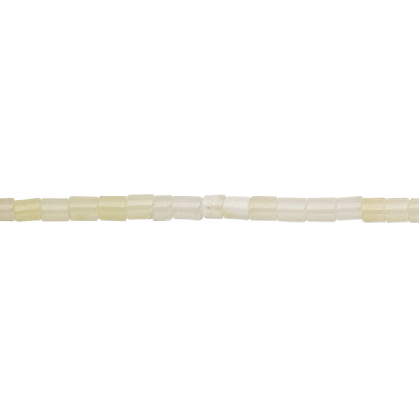 Bead, bamboo coral (bleached), white, 2.5mm heishi, C grade, Mohs hardness 3-1/2 to 4. Sold per 15-inch strand. image number 0