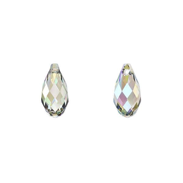 Briolette 144pk crystal paradise shine, Swarovski® 13x6.5mm pendant drop 6010 image number 0