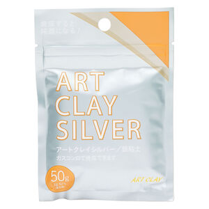 Art Clay® Silver 650, pkg/50g, low fire, slow dry formula.