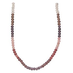 Bead mix, glass, transparent to opaque shaded purple and pink, 6mm round. Sold per pkg of (4) 14-inch strands, approximately 230 beads.
