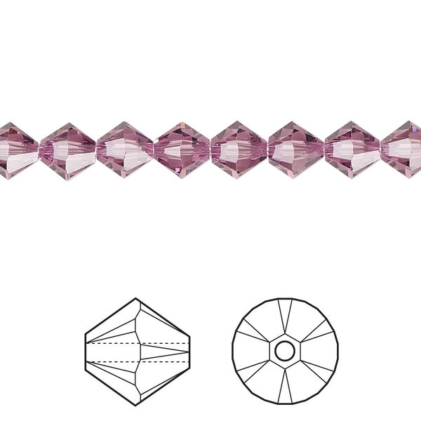 Bead 360pk iris, Swarovski® 6mm XILION bicone 5328 image number 0