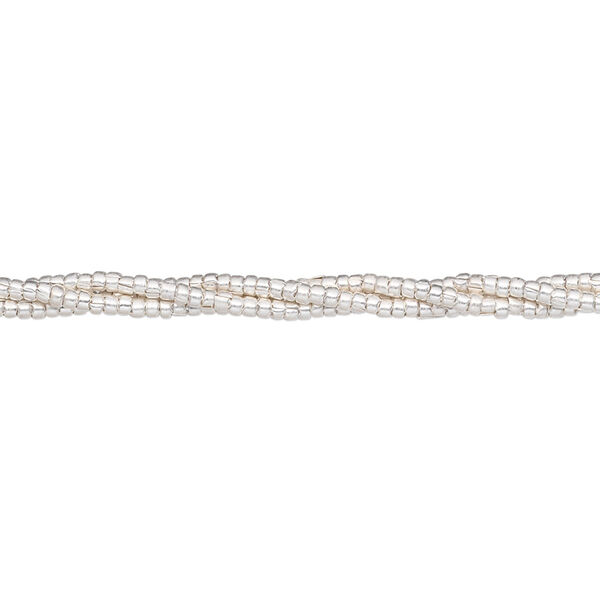 Bead, Hill Tribes, sterling silver, 1.2x1mm oval. Sold per 8-inch strand, approximately 250 beads. image number 0
