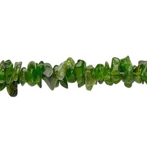 Chrome diopside 1pkg1, chip bead natural 15.5-16 inch small to large