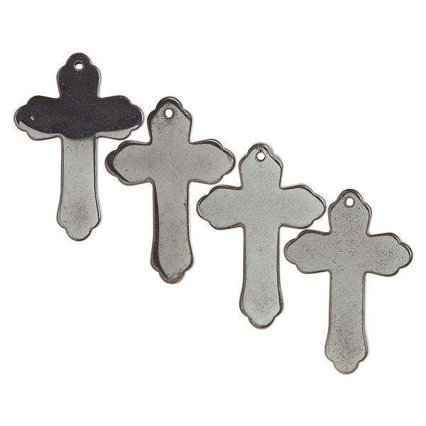 Focal, Hemalyke™ (man-made), 31x22mm cross. Sold per pkg of 4. image number 0