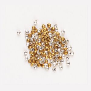 Chaton 144pk crystal foil back, vintage Preciosa Czech crystal rhinestone round PP12