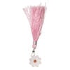 Light rose quartz / garnet 1pkg1, top-drilled hand-cut 1sided carved flower bead natural, 16mm image number 2