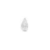 Quartz crystal 1pkg2, hand-cut top-drilled faceted briolette bead natural 12x6mm image number 1