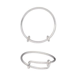 Ring, sterling silver, 1mm wide, adjustable from size 7-11. Sold individually.