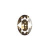 Fancy stone 1pkg1 crystal bronze foil back, Crystal Passions&reg; Regenerated 18x13mm oval 4120 image number 0
