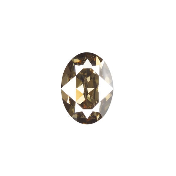 Fancy stone 1pkg1 crystal bronze foil back, Crystal Passions&reg; Regenerated 18x13mm oval 4120 image number 0