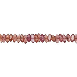 Rhodolite garnet / garnet 1pkg1, hand-cut faceted puffed marquise bead natural 14 inch 5x2mm-6x3mm