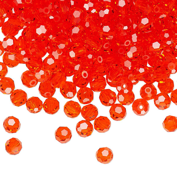 Bead 24pk hyacinth, Preciosa Czech crystal 4mm round image number 0