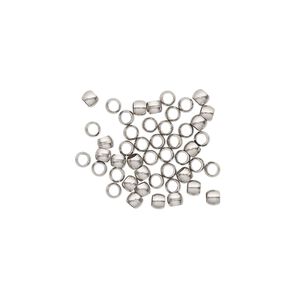 Crimp, stainless steel, 2mm round, 1.3mm inside diameter. Sold per pkg of 50.