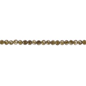 Cat's eye quartz 1pkg1, faceted round bead natural 13 inch 2mm