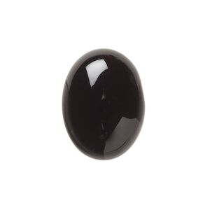 Black onyx 1pkg2, calibrated oval cab 20x15mm